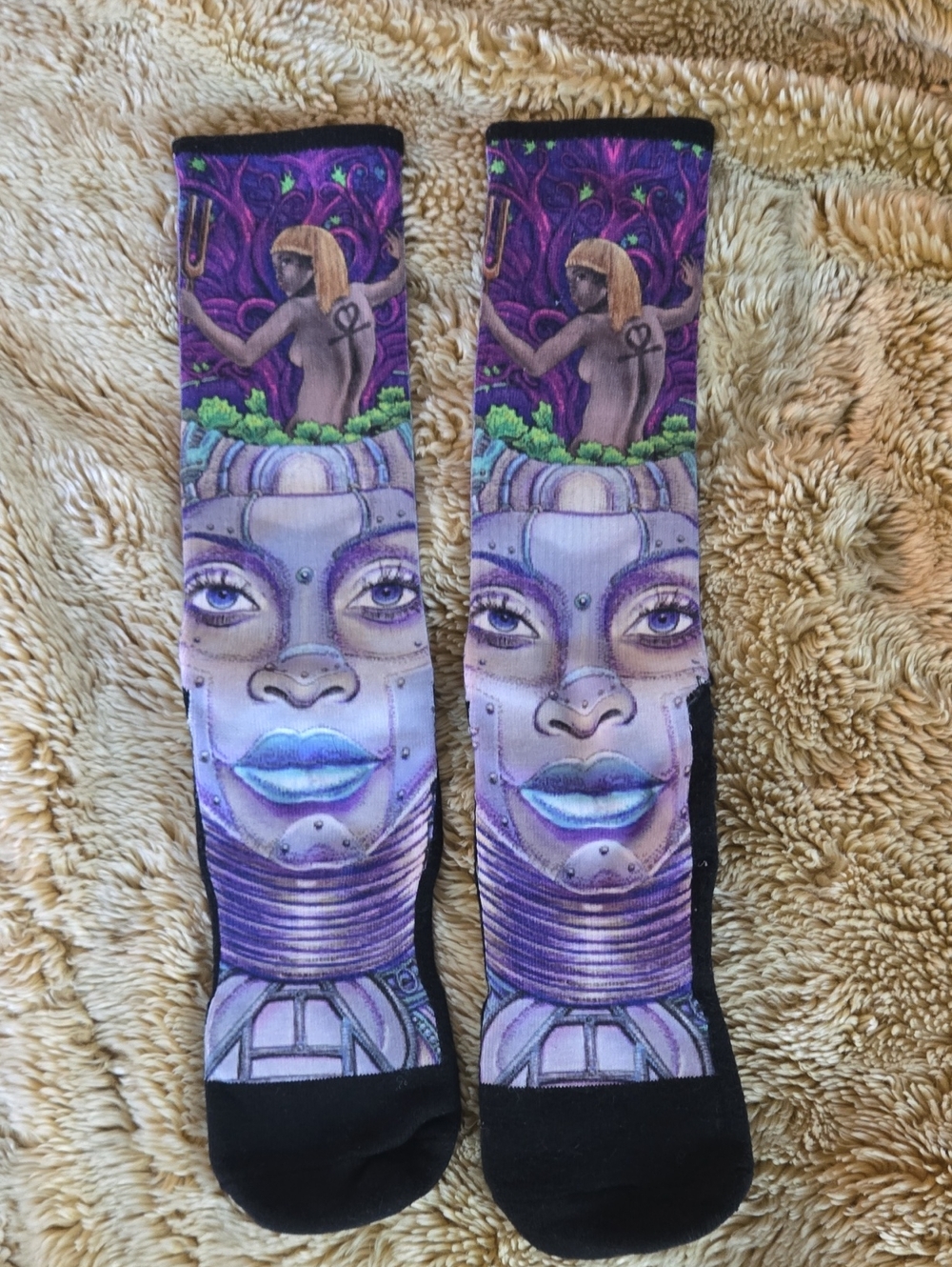 Erykah Badu Crew Socks